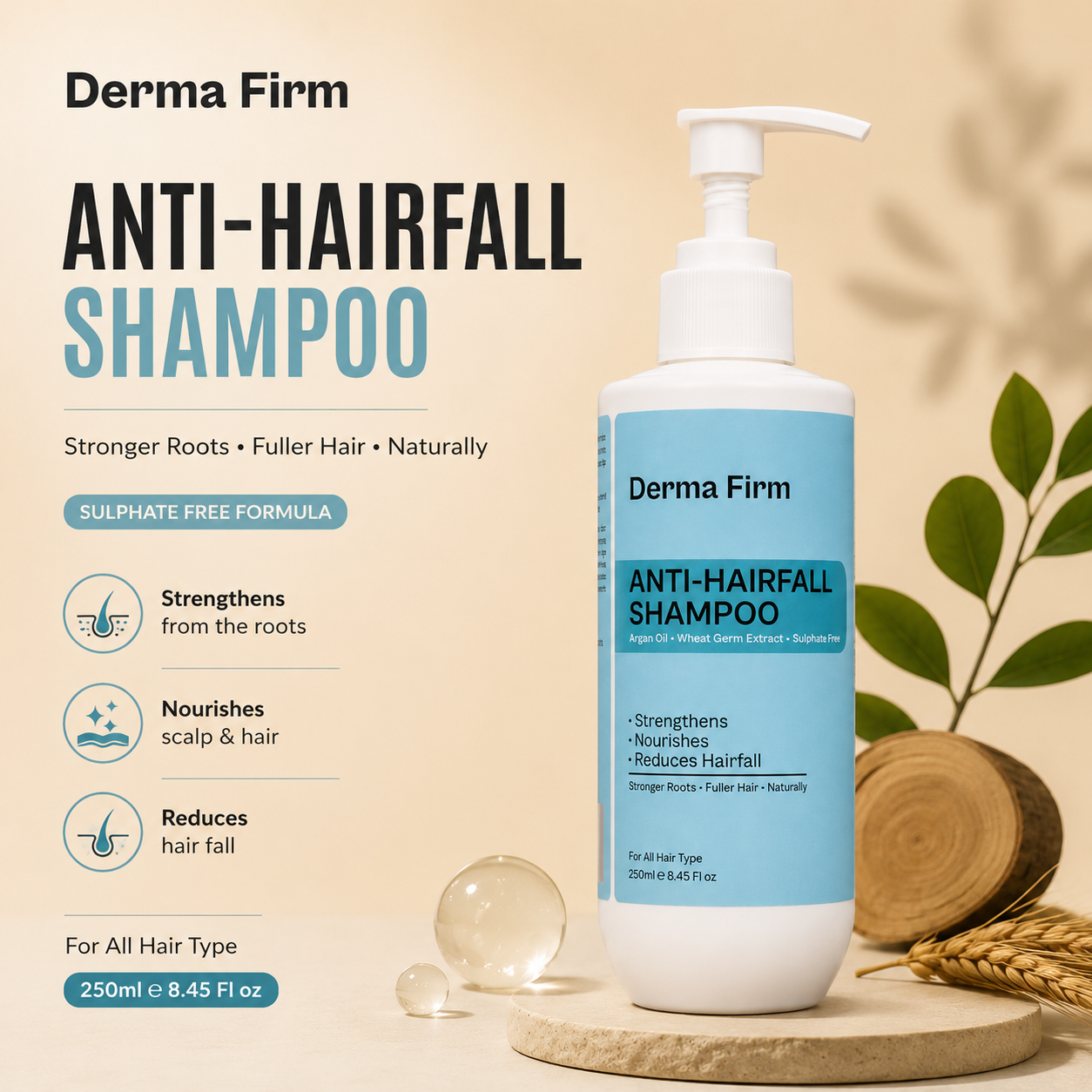 Derma Firm Anti-Hairfall Shampoo