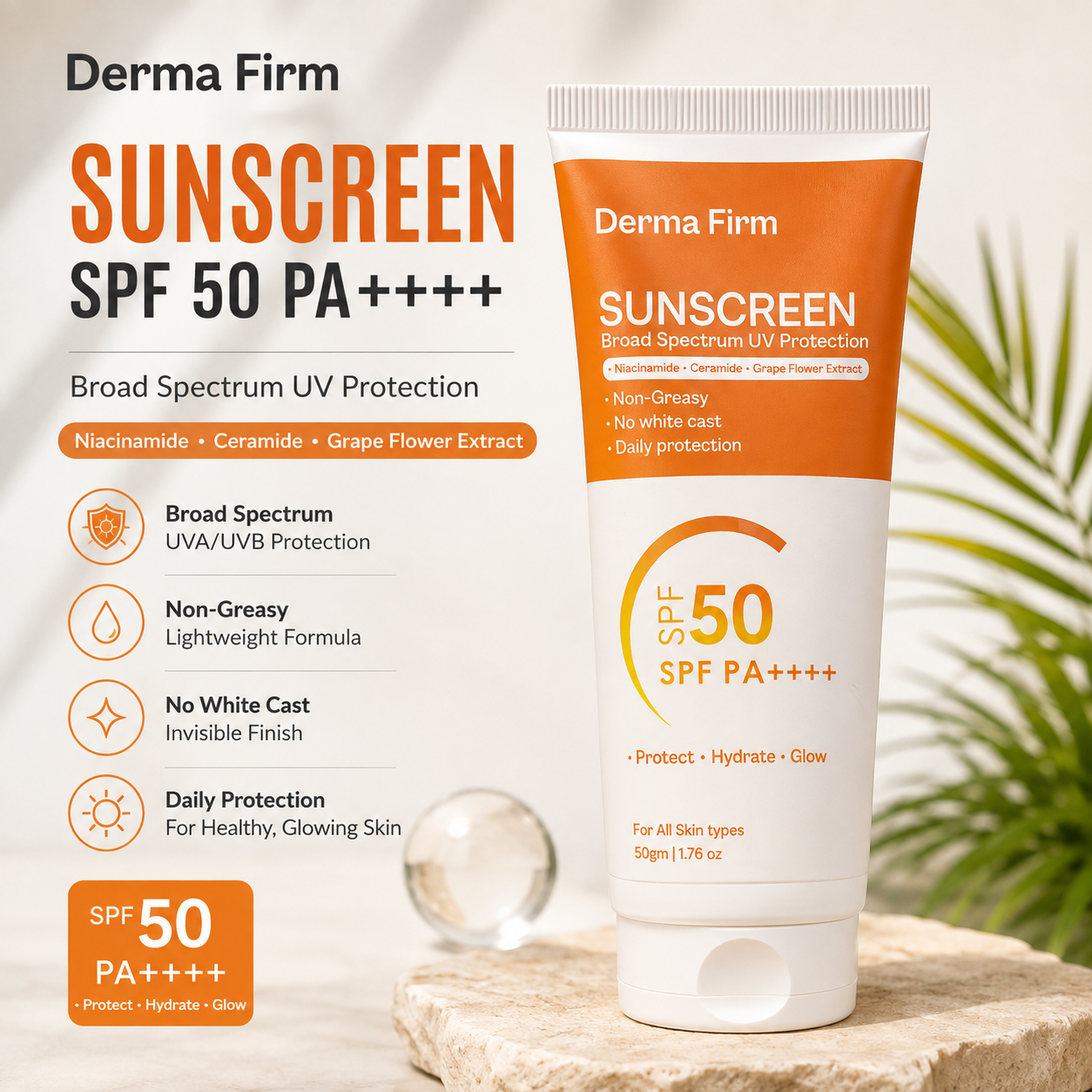 Derma Firm Sunscreen SPF 50 PA++++