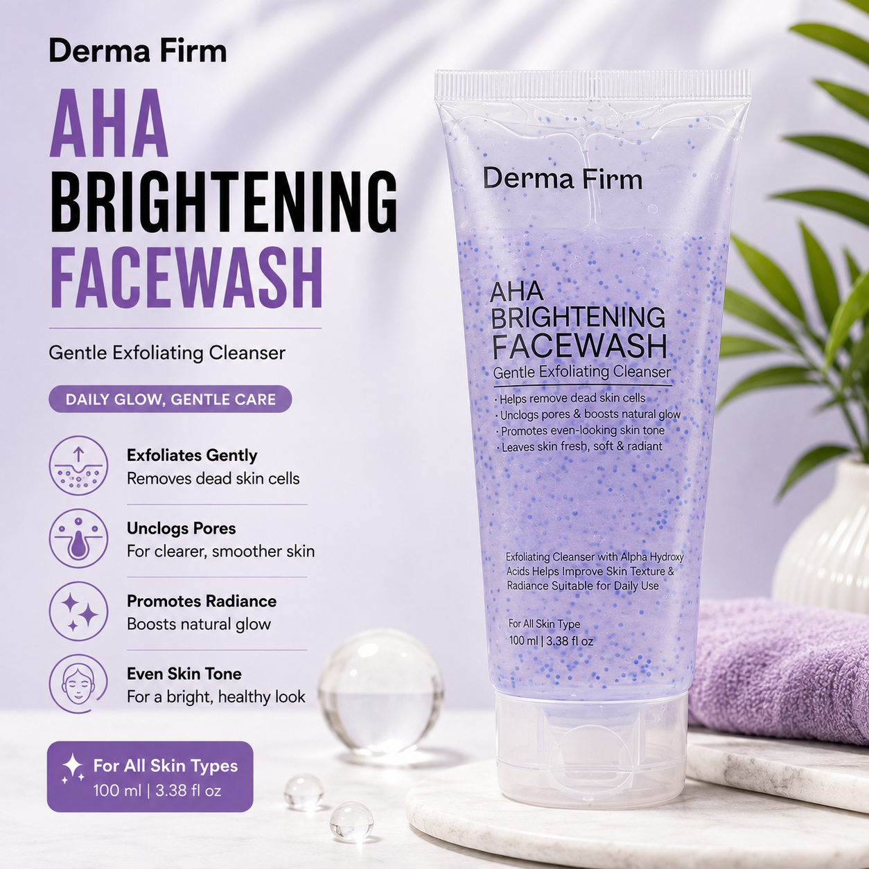 Derma Firm AHA Brightening Facewash